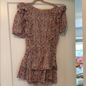 LoveShackFancy Floral Mini Dress